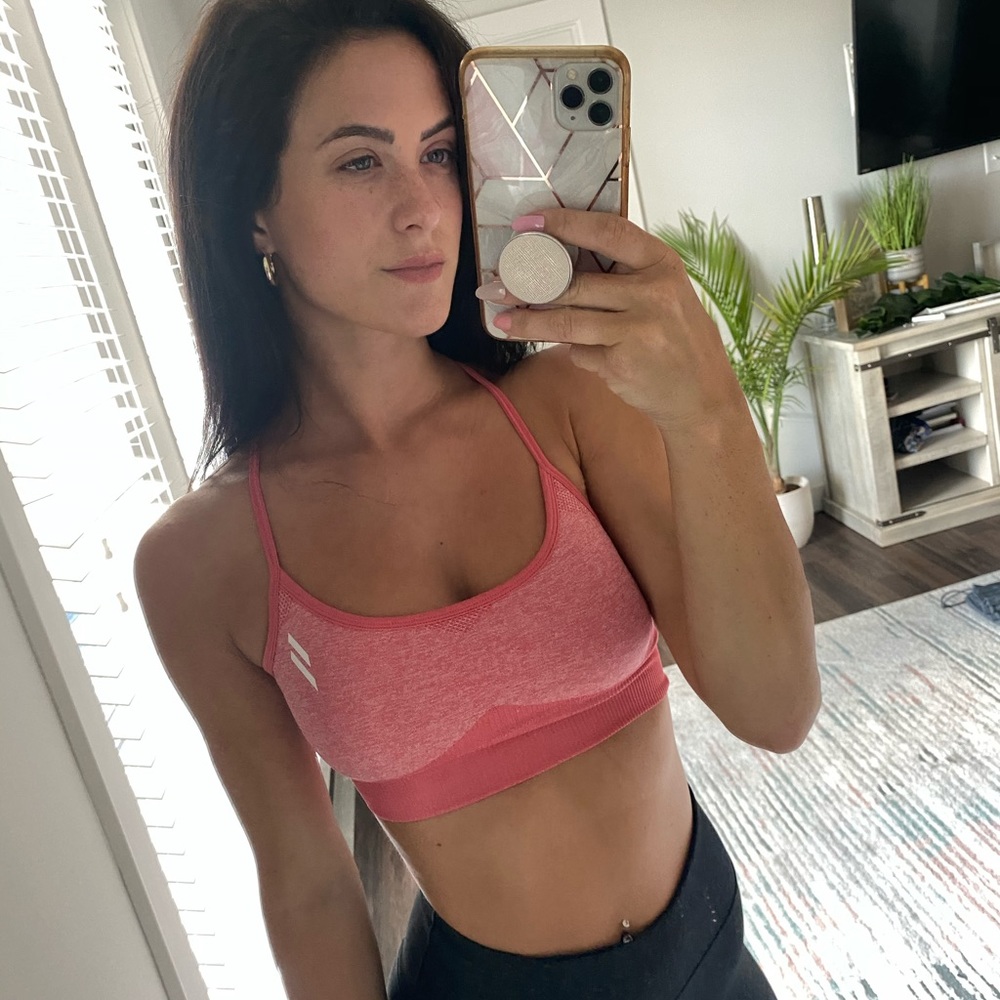 Do You Even Coral Sports Bra